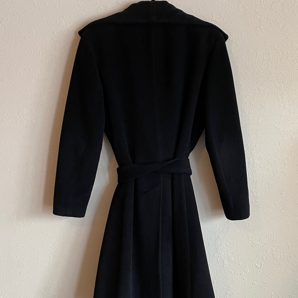 $210 CALVIN KLEIN BELTED ANGORA & WOOL COAT - Picture 5 of 9